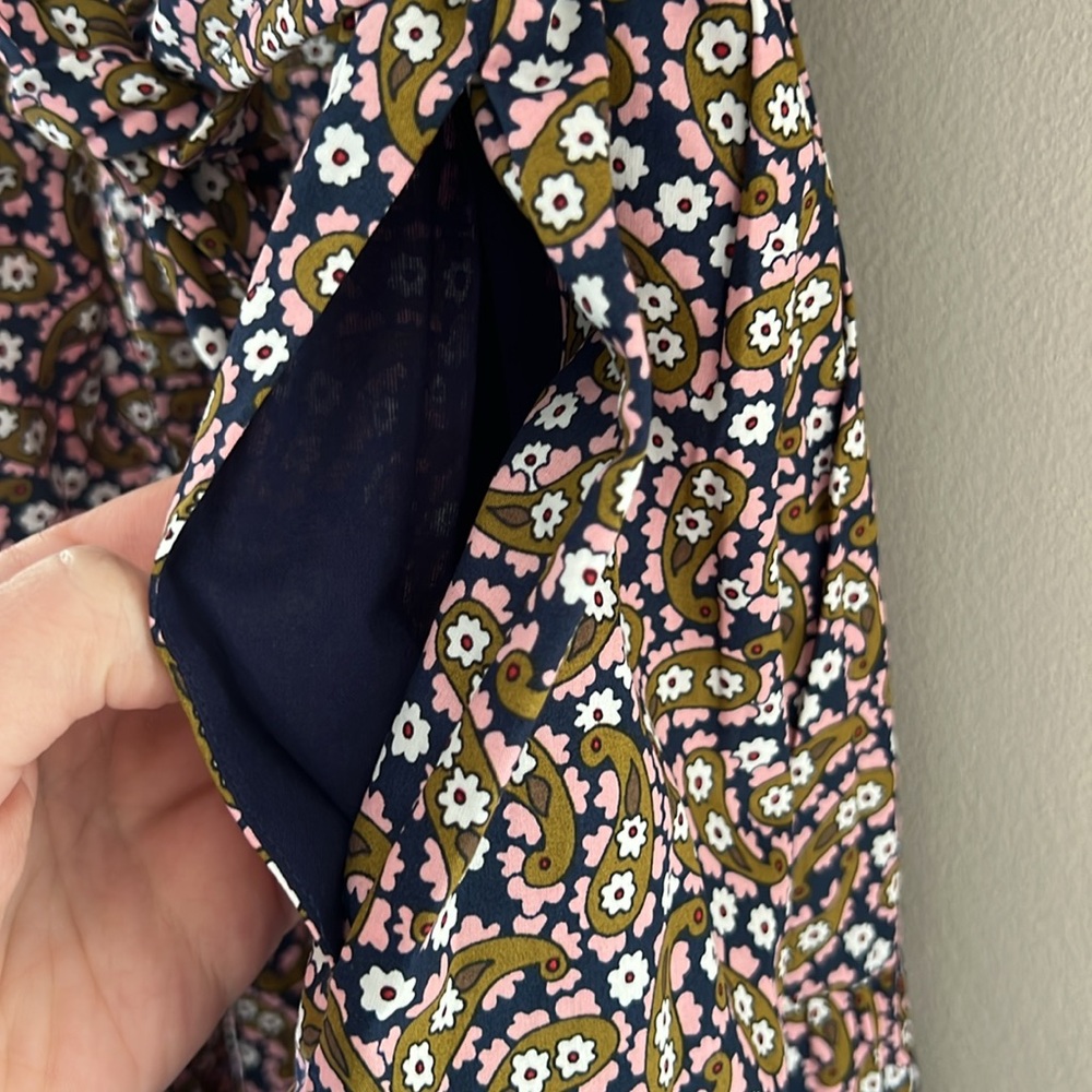 NWT Boden Paisley Tiered Shirt Dress Size 6 L - Picture 5 of 7